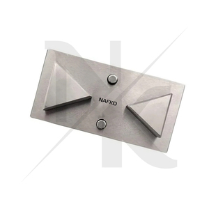 Premium Stainless Steel Triangle Shape Disc Cutter <b>Set</b> of 2 <b>Punches</b> Different Sizes <b>Punch</b> Size: 25mm & 28mm Jewelry Making Tool - Product Image 2