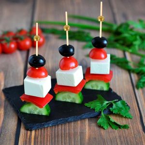 1000 Pezzi Stuzzicadenti in Bambù Naturale, Spiedini Decorativi per Aperitivi, Stuzzicadenti per Cocktail - Product Image 3