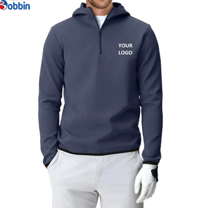 เสื้อฮู้ดกอล์ฟแบบซิปครึ่งตัว รุ่นใหม่ล่าสุด สำหรับทุกเพศ แขนยาว พิมพ์ลายดิจิตอล โลโก้ด้านหน้า - Product Image 3