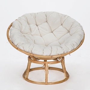 Living room <b>rattan</b> egg chairs small round leisure <b>sofa</b> for reading relaxing papasan swivel bowl chair - Product Image 6