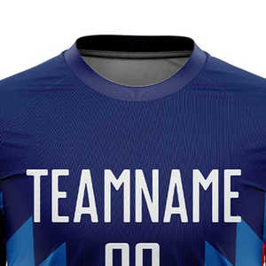 เสื้อฟุตบอลสั่งทำพิเศษ ผ้าโพลีเอสเตอร์ตาข่าย 100% ระบายอากาศได้ดี ซับเหงื่อ ชุดทีมพร้อมออกแบบชื่อ เบอร์ และโลโก้ส่วนตัว - Product Image 6