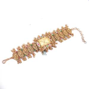Saachi Antique Designer Brass Watch Bracelet - Product Image 3