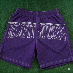 กางเกงบาสเก็ตบอลตาข่ายออกแบบเองได้ REXFIT SPORTS พิมพ์โลโก้ กางเกงกีฬาผู้ชาย ระบายอากาศได้ดี ผลิตจากโพลีเอสเตอร์ เหมาะสำหรับออกกำลังกาย - Product Image 2