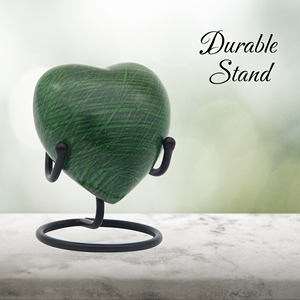 Jarrón Decorativo de Mesa Antiguo Co HU520, en Forma de Corazón, de Aluminio, Moderno, de Lujo, Ecológico, Hecho a Mano, Color Verde, 60 ml - Product Image 3