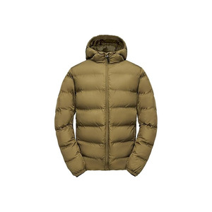 Customized High Quality Quilted <b>Canvas</b> Puffer <b>Jacket</b> Street Wear Men's Hoodie with Front Logo - Product Image 2