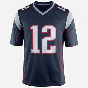 Maillot de football américain personnalisé - Impression par transfert thermique - Uniforme d'équipe - Panneaux latéraux en mesh - Taille courte et grande taille - Haute qualité - Performance - Product Image 2