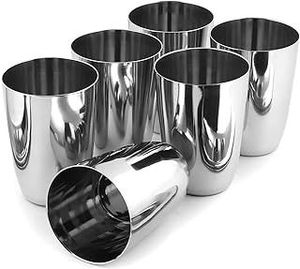 Stainless Steel Tumbler Glass Minimalist Design Reusable Drinking <b>Cup</b> Dishwasher Safe Party Drinkware for Water Juice Coffee - Product Image 4
