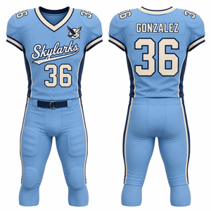 Uniforme de Fútbol Americano Sin Relleno, Personalizado, al por Mayor, para Entrenamiento, Ofensiva, Defensa, Quarterback, Runningback, Lineman, Kicker - Product Image 6