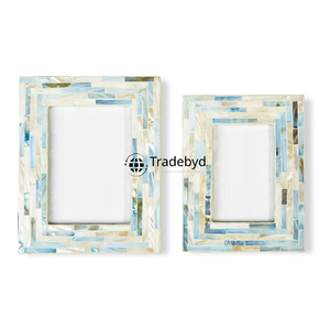 Elegante y Creativo Marco de Nácar Hecho a Mano con Incrustaciones de Concha y Acabado Brillante para Fotos de Tradebyd - Product Image 3
