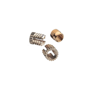 Polished Brass Barbed Expansion Insert Nuts Durable Corrosion Resistant Industrial Grade Threaded <b>Fasteners</b> - Product Image 2