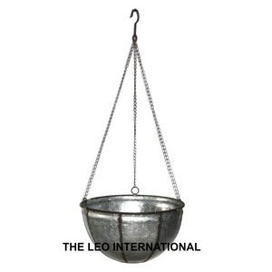 Macetas Redondas de Metal Plateado Brillante, Decoración Moderna de Diseño, Último Modelo, Mejor Calidad, Macetero para Interiores y Balcones - Product Image 2