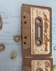 Fatingna Nuevo Collar con Colgante de Plata 925 con Moissanita, Inspirado en Hip-Hop, Diseño de Casete de Música Rock, Joyería de Moda - Product Image 2