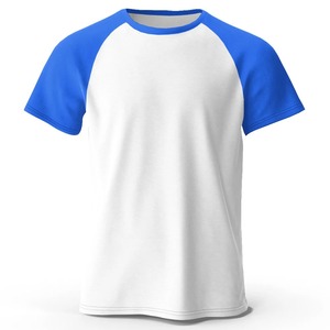 Camiseta de Jersey para Hombre, Cuello Redondo, Manga Corta, 100% Algodón, Color Blanco/Negro, Ribete en Contraste, Diseño Personalizado, Talla Grande, Transpirable - Product Image 4