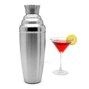 Camol Top Seller - Ensemble de shaker à cocktails Boston en acier inoxydable personnalisé de 800 ml, support en bois de bambou, kit d'outils de bar classiques écologiques - Product Image 4