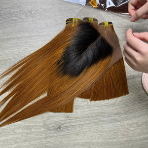 Extensiones de Cabello Humano Virgen Vietnamita de Primera Calidad, Color Degradado, Liso, con Cierre, Super Doble Trama, Envío Rápido - Product Image 6