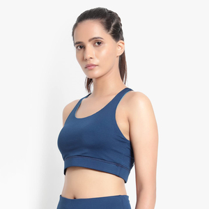 Ensemble soutien-gorge de sport et leggings de yoga personnalisés en Spandex/Nylon pour femmes, respirants, à maintien élevé, avec logo frontal, vente en gros OEM à prix abordable - Product Image 5