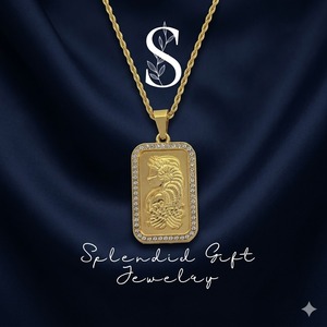 Custom Hip Hop <b>Rapper</b> Iced Out Necklace Gold Women Pendant Jewelry - Product Image 1