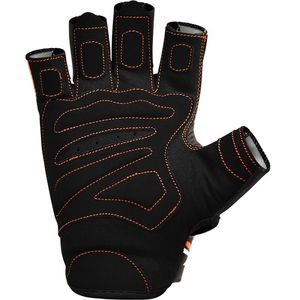 Custom Leather Material Made <b>Half</b> Finger Weightlifting Gear Anti <b>Slip</b> Palm Padding Gym Fitness Gloves - Product Image 1