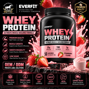 Proveedor de Proteína de Suero de Leche con Sabor a Vainilla de Marca Privada en Malasia, Fabricación OEM de Batidos WPC de Marca Personalizada, Crecimiento Muscular para Adultos, 20-29 g - Product Image 1