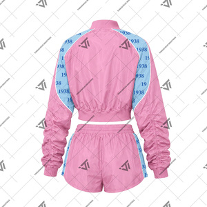 Vêtements de sororité grecs Jack & Jill of America Inc. pour femmes, ensemble survêtement 2 pièces court : veste coupe-vent et short - Product Image 2