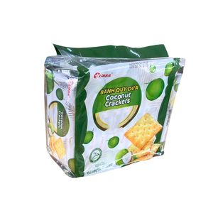 Galletas dulces y crujientes de coco 220g Bolsa Bolsita Forma cuadrada - Product Image 3