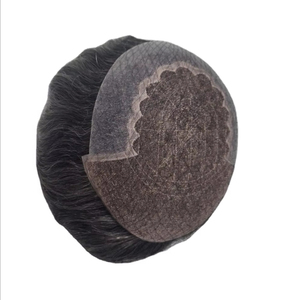 Q6 Model 100% Human Hair Lace Front <b>Wig</b> for <b>Men</b> Remy Indian Hair Customized Color Middle/Center Design Taz Hair BD - Product Image 1