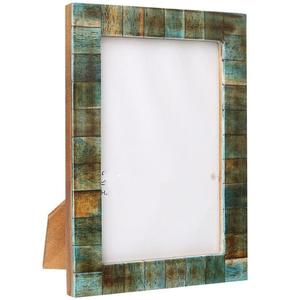 Cadre photo en bois incrusté d'os fabriqué à la main personnalisé de l'Inde miroir mural de meilleure qualité pour la décoration intérieure avec logo - Product Image 1