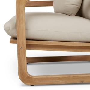 เก้าอี้ไม้สักแบบวงกลมสำหรับกลางแจ้งสุดหรู พร้อมหมอนรองหลัง - Product Image 4
