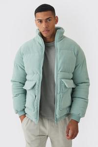 Blouson matelassé premium pour homme – Veste décontractée d'extérieur coupe-vent avec fermeture éclair et poches latérales pour l'hiver - Product Image 6