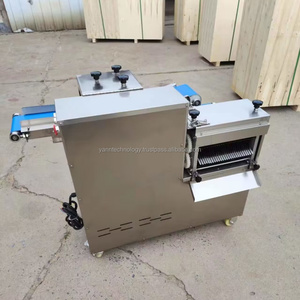 Máquina cortadora de dados de carne fresca comercial automática eléctrica, máquina cortadora de cubitos de 350kg, máquina de tira de carne de cerdo fresca - Product Image 3