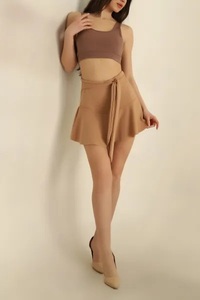 Jupe Courte Décontractée Taille Haute pour Femme 2026 – Nouveau Style, Meilleur Design, Imprimé Style Soleil, Couleurs Unies, 100% Coton, Été - Product Image 5