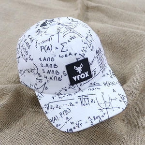 Gorra de Béisbol Estampada 100% Algodón Twill con Logo de Parche de Goma Personalizado, Gorra de Papá Ajustable Sin Estructura, Venta al por Mayor Unisex - Product Image 5