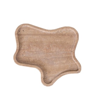 Bandeja de Mármol con Forma Personalizada, Plato de Servir Decorativo Artístico, Bandeja de Mármol Única para Decoración del Hogar, Plato de Servir de Mármol de Alta Calidad - Product Image 1