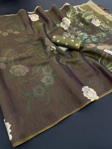 ผ้าซารีลิลแลนคอตตอนลายนูนสุดพิเศษ สวยงาม โดดเด่น ทันสมัย แห้งเร็ว พร้อมภาพถ่ายนางแบบจริง - Product Image 2