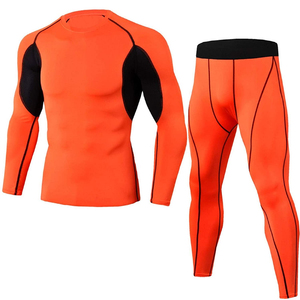 Men’s Compression Wear Set Men’s Sports <b>Body</b> Shaper Gym Outfit with Breathable Stretch Fabric Compression Suit for Running Train - Product Image 6