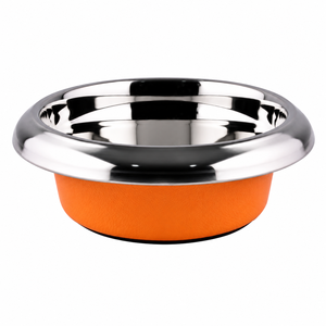 Cuenco portátil naranja para mascotas, cuenco para mascotas, cuenco para mascotas de acero inoxidable, gran oferta, cuenco para mascotas, acero inoxidable aislado - Product Image 1