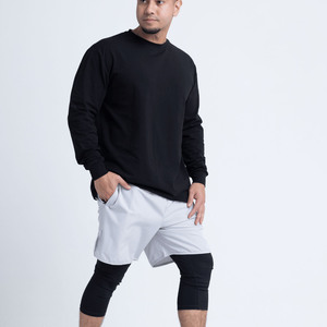 Shorts de sport islamiques personnalisés pour hommes, taille haute élastique, décontractés, respirants, en nylon, pour l'entraînement et la course, qualité supérieure, double couche, Awrah - Product Image 3