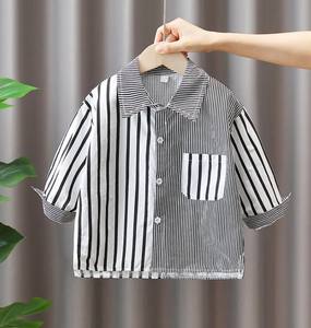 Camisa Casual de Manga Larga para Niños, Transpirable, Ecológica, de Alta Calidad, con Estampado de Dibujos Animados, con Botones, 100% Algodón, para Verano - Product Image 2