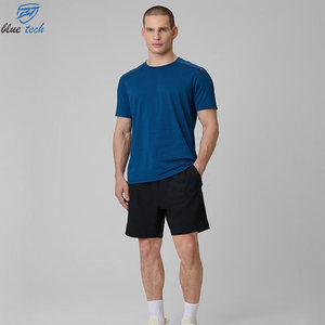 Wholesale Mens Solid Plus Size Fitness Tank Top Shorts Set Lightweight Quick Dry Sleeveless Front Gym Sportswear Training - Product Image 2