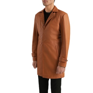 Mens Packable Waterproof Genuine Leather <b>Fleece</b> <b>Lined</b> Breathable Lightweight Windproof Outdoor Shell Rain <b>Jacket</b> OEM ODM - Product Image 3