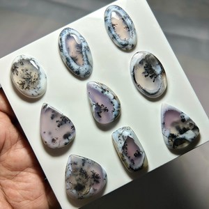 Ópalo Dendrítico Natural Único, Gema Suelta con Patrón en Forma de Árbol, Cabujón de Piedra de Formas Mixtas, Competitivo al por Mayor para Fabricación de Joyas - Product Image 1