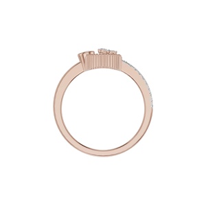 Rose Gold Tone 18K Gold Oval Diamond IGI Certified Trendy Beaded Bridal Gemstone <b>Ring</b> <b>Band</b> for Wedding Party Gift - Product Image 2