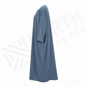 Robe musulmane modeste pour femmes, vente en gros, abaya brillante à manches chauve-souris pour l'été, vêtements traditionnels, grande taille, couleur personnalisée - Product Image 3