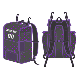 Mochila deportiva premium para béisbol con diseño personalizado, bolsillos para bates, almacenamiento para tacos y correas de hombro acolchadas y transpirables - Product Image 3