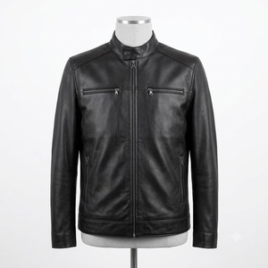 Custom Men's 100% Leather Motorcycle Jacket 2026 <b>Genuine</b> Leather Waterproof Eco-Friendly Stylish Winter Leather Jackets - Product Image 1