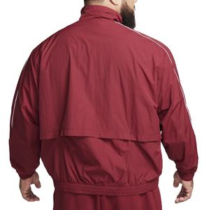 Chándal cortavientos de algodón 100% talla grande verano diseño impreso logotipo personalizado OEM para hombre - Product Image 2