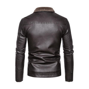 Leather Fur <b>Jacket</b> <b>for</b> <b>Men</b> – Winter <b>Shearling</b> Style - Product Image 4