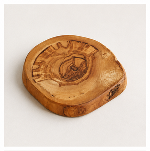 Juego de posavasos artesanales de madera de olivo rústica al por mayor, tapetes de madera natural de primera calidad para bebidas, para decoración del hogar, hoteles y restaurantes. - Product Image 2