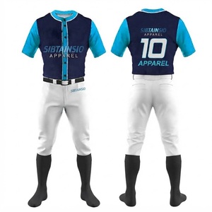 Combinaisons de sport professionnelles personnalisées pour le baseball et le softball avec pantalons longs respirants et à séchage rapide - Product Image 1