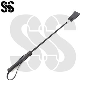 Fouet d'équitation personnalisé OEM ODM, manche en fibre de verre/PVC, poignée en cuir/PU, léger, robuste et durable, fouets équestres pour - Product Image 3